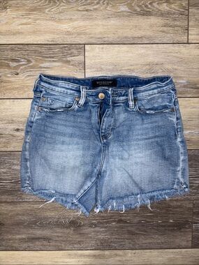 Liverpool Light Blue Denim Shorts with Contrast Stitching